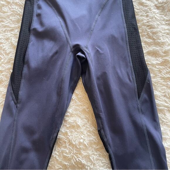 Fabletics High-Waisted Motion365 Spin 7/8  Dark Grey Black Mesh Size XXS - Picture 4 of 8